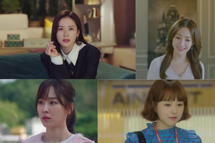 Screenshot from 'Crash Landing on You', 'Her Private Life', 'Temperature of Love' and 'Strong Girl Bong Soon'. 