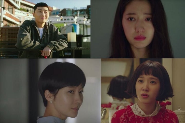 Screenshot from 'Itaewon Class', 'Memories of the Alhambra', 'Sky Castle' and 'Hello, My Twenties'.