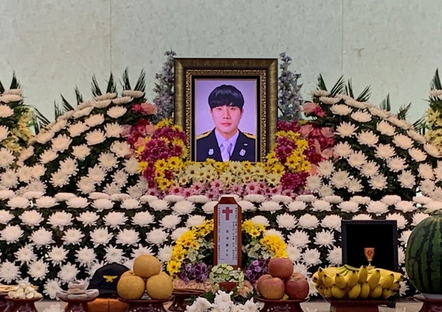 순직 소방관 김국환 소방교의 빈소