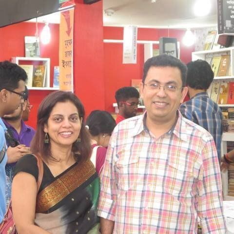 Avijit Roy (right), who was hacked to death by assailants in Dhaka for his rationalist blog.
