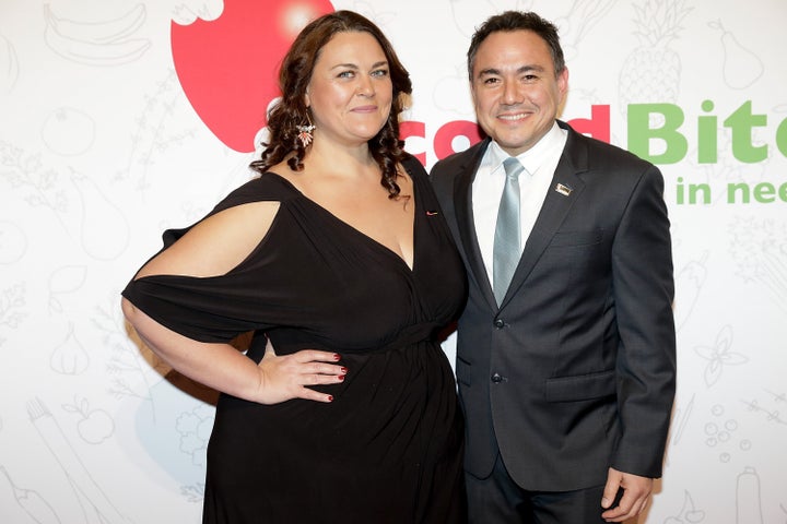 Chrissie Swan and Sam Pang pictured in 2017