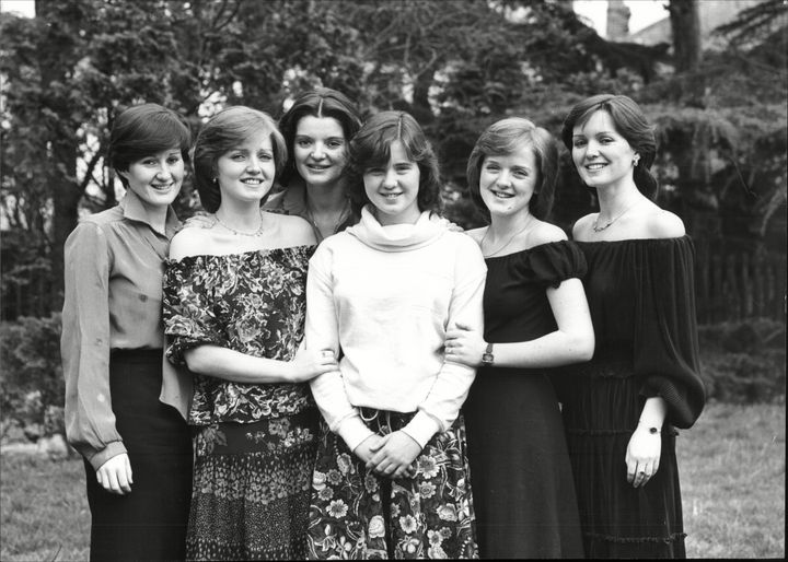 The Nolan Sisters: (L-R) Denise, Linda, Anne, Coleen, Bernie and Maureen 