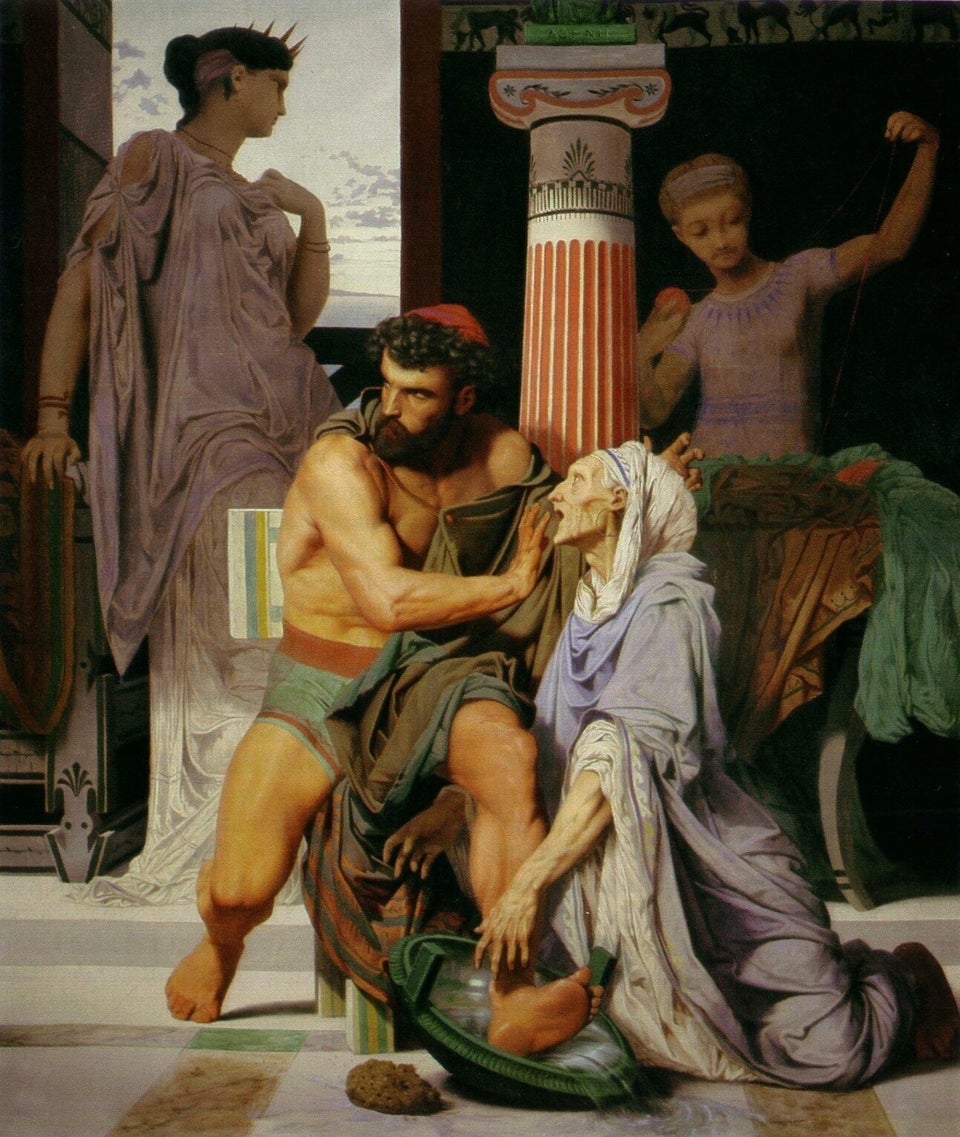 Η Ευρύκλεια αναγνωρίζει τον Οδυσσέα  Gustave Boulanger 1849 - Παρίσι  Ecole Nationale Supérieure des Beaux-Arts