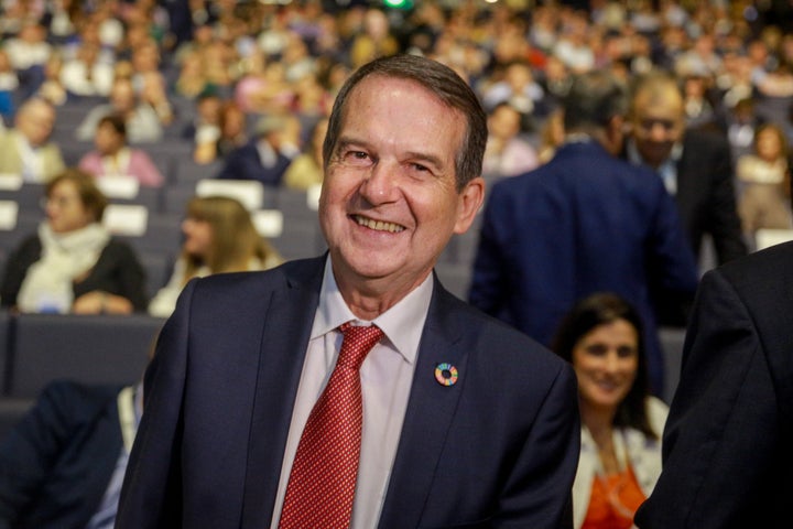 El alcalde Vigo y presidente de la Federación Española de Municipios y Provincias (FEMP) , Abel Caballero, durante una plenaria en septiembre.