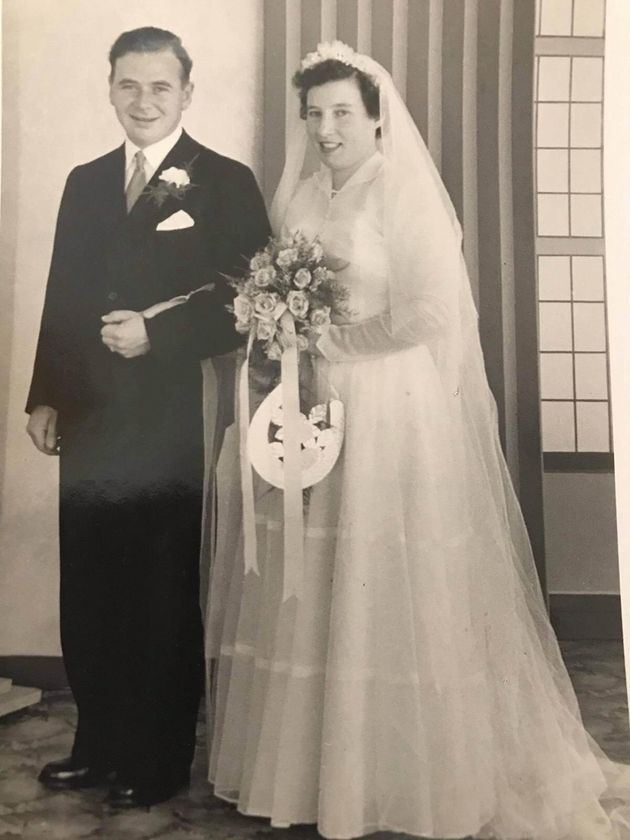 Margaret and Andy Davidson on their wedding day.