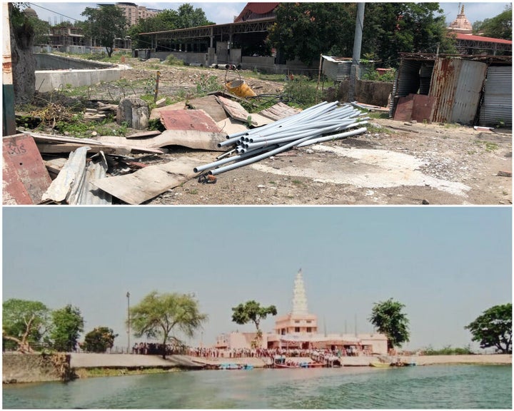 The site of the demolished Ram temple in Koradi village of Nagpur. Below is the picture of Ram Temples that once existed there.