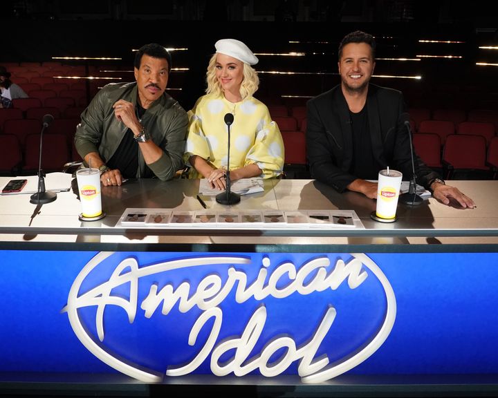 Bryan sits at the "American Idol" judges' table alongside Lionel Richie and Katy Perry.