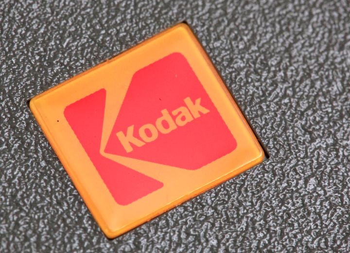 FILE - In this Jan. 25, 2011 file photo, a Kodak logo is shown on a slide projector in Philadelphia. Embattled photography pi