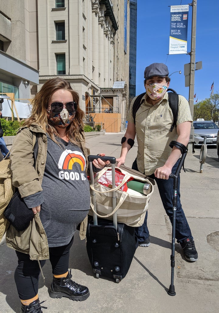 The writer and his wife had been used to attending appointments together before the pandemic.