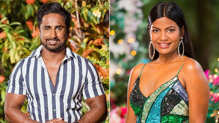 Answering a question asked by this author during an Instagram Q&A, 'Bachelor in Paradise's' Niranga Amarasinghe (left) offered advice to 'The Bachelor Australia's' Areeba Emmanuel.