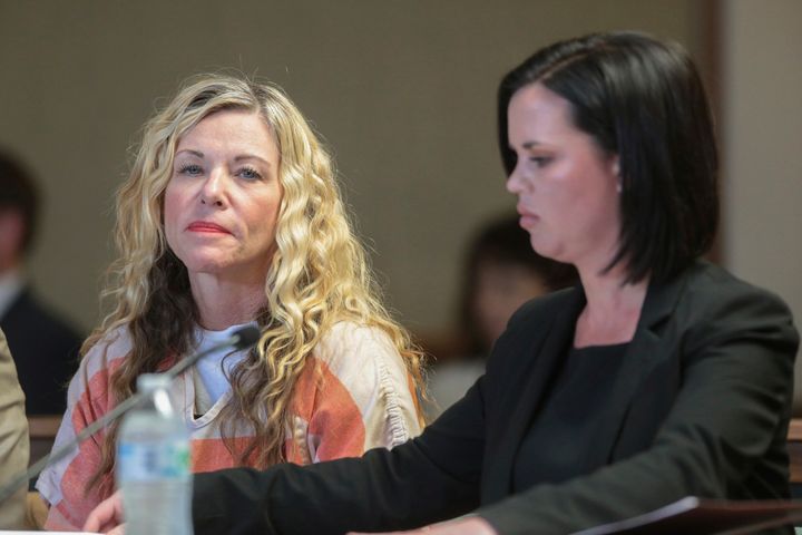Lori Vallow Daybell is seen in March during a hearing in Rexburg, Idaho. Authorities have not yet said how her two children died.