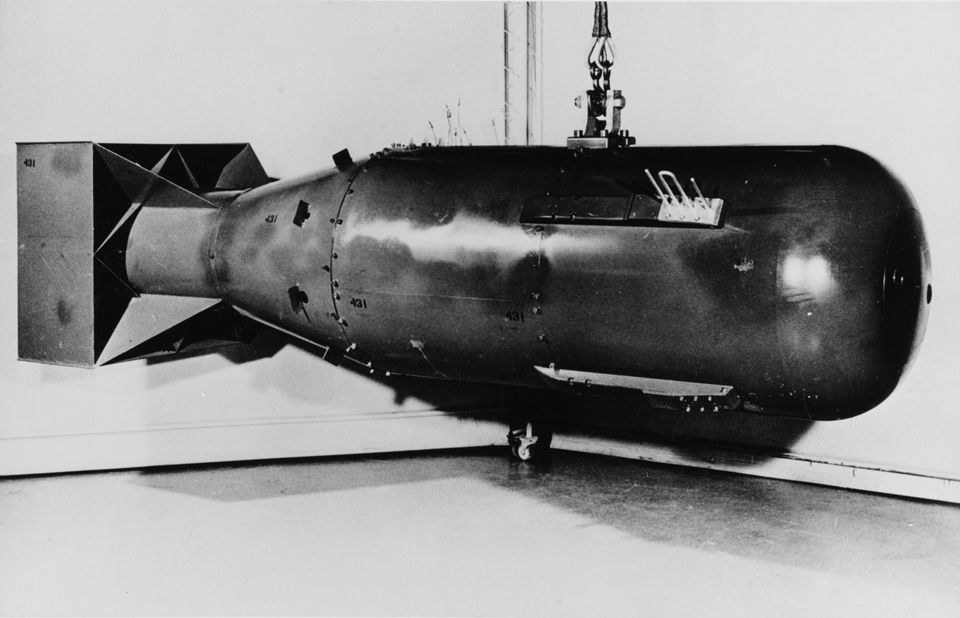 Bomba atômica do mesmo tipo da que foi lançada sobre Hiroshima; A imagem é de arquivo...