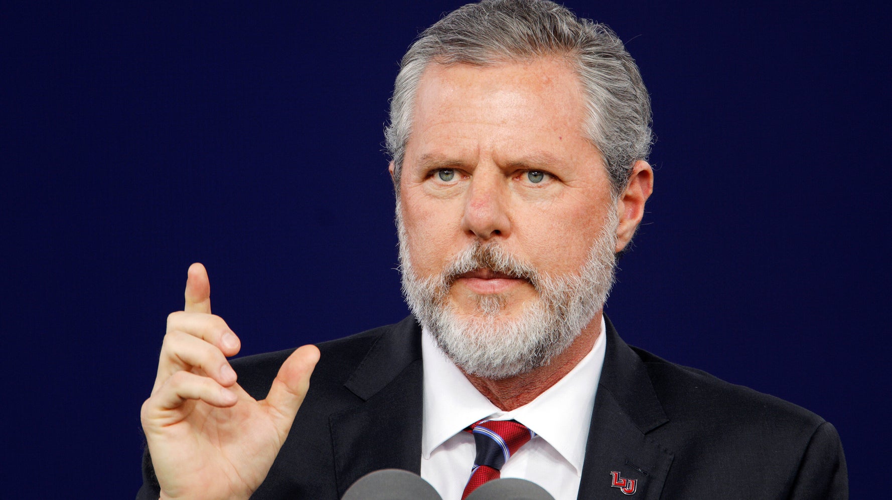 Jerry Falwell Jr. Encourages COVID-19 Vaccinations With The Weirdest Selfie Flex