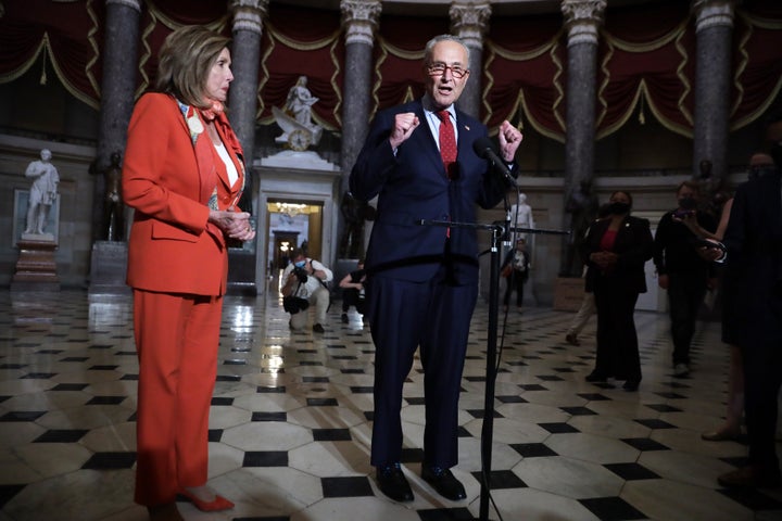 Congressional leaders are sounding more pessimistic about reaching a deal on another round of coronavirus relief. (Photo by Alex Wong/Getty Images)