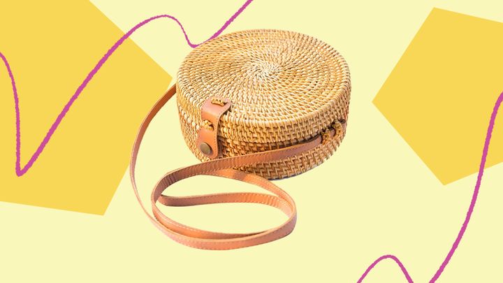 This handwoven rattan crossbody bag from Amazon is one of our shopping editor's favorite Amazon purchases of the year. 