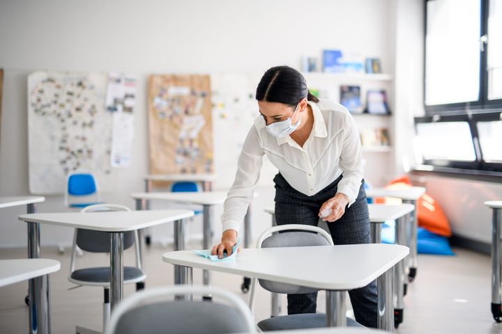 Many teachers told HuffPost that they're concerned about being able to social distance and enforce other coronavirus-related policies when they go back to school. 