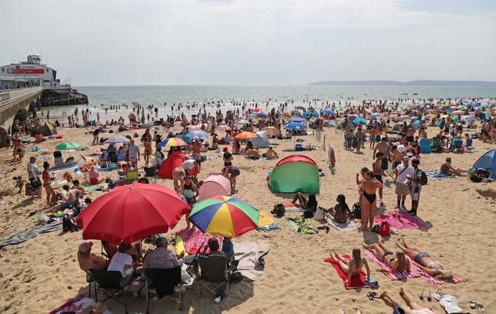 Bournemouth beach. 