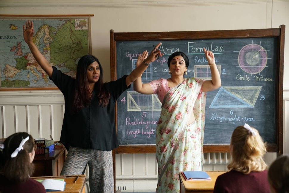 Anu Menon and Vidya Balan on the sets of 'Shakuntala Devi'.