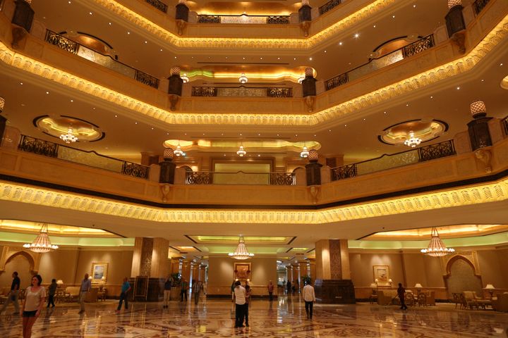 Εσωτερικοί χώροι του Emirates Palace Hotel