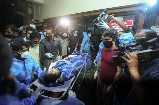 One of the persons injured after an Air India Express flight skidded off a runway while landing at the...
