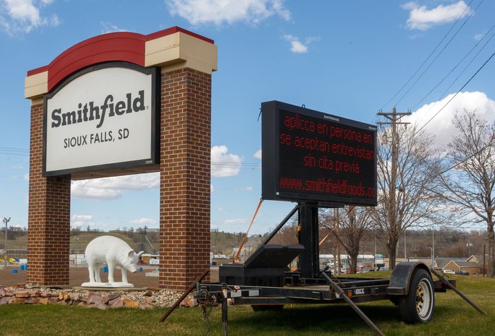 The Smithfield pork processing plant in Sioux Falls, South Dakota, was the site of one of the worst coronavirus outbreaks in the nation.