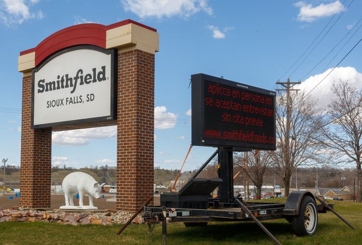 The Smithfield pork processing plant in Sioux Falls, South Dakota, was the site of one of the worst coronavirus outbreaks in
