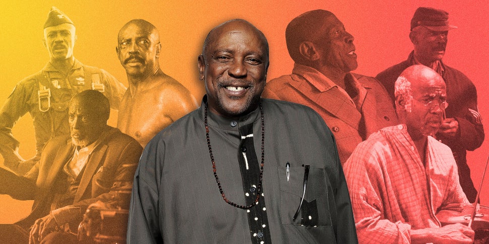 Seen here, from left: Louis Gossett Jr. in "Iron Eagle," "Watchmen," "Diggstown," "The Cuban," "Roots" and "Ellen."