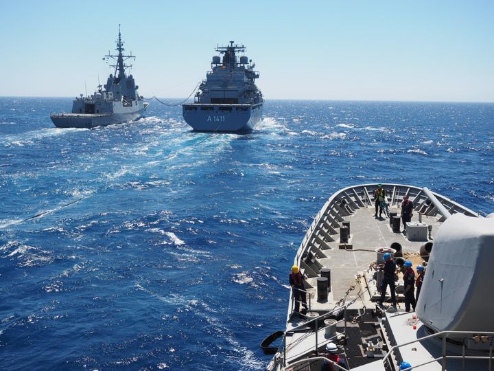 Την Παρασκευή 31 Ιουλίου 2020, διεξήχθη συνεκπαίδευση της Φ/Γ «ΨΑΡΑ» με το γερμανικό Πλοίο Υποστήριξης «FGS BERLIN» και την ισπανική φρεγάτα «SPS ALVARO DE BAZAN», (μονάδες της Συμμαχικής Ναυτικής Δύναμης «Standing NΑΤΟ Maritime Group Two (SNMG2)»), στη θαλάσσια περιοχή του κεντρικού Αιγαίου. 