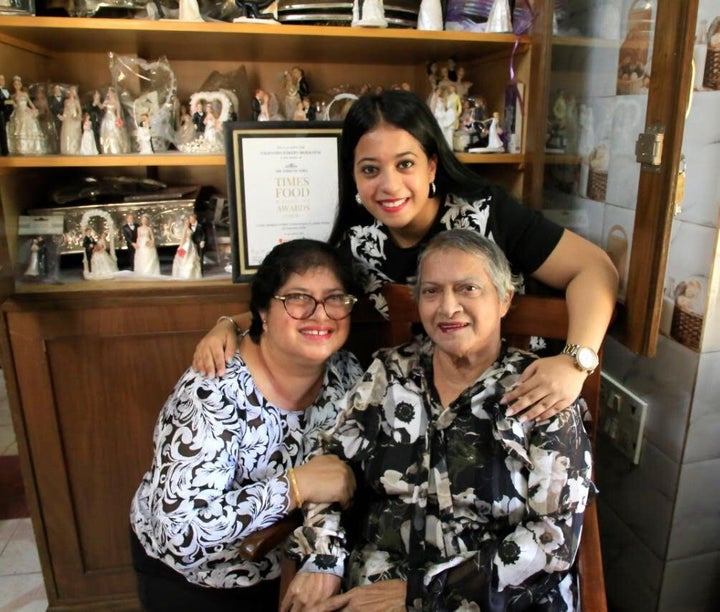 Mona Saldanha, daughter Debra Alexander and Alisha Alexander