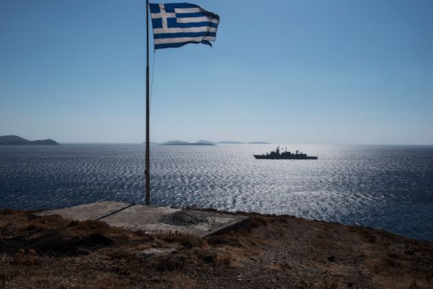 Φρεγάτα του ελληνικού Πολεμικού Ναυτικού στα Δωδεκάνησα 
