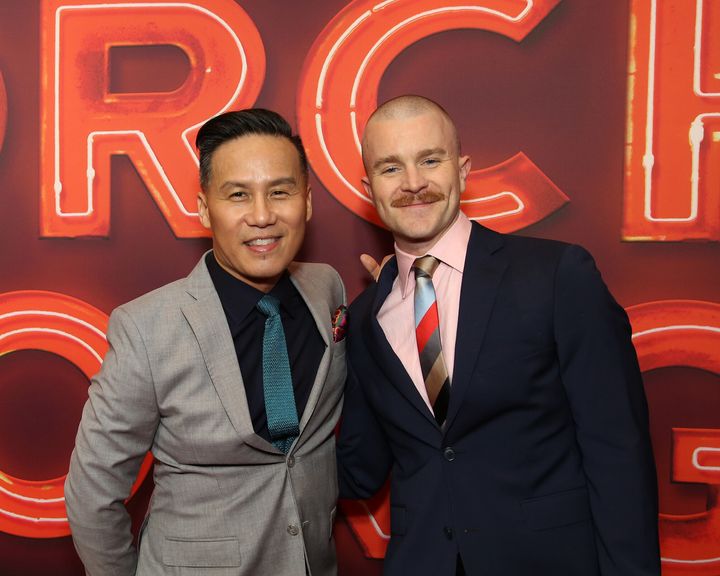 BD Wong (left) and husband Richert Schnorr have teamed up for a topical reimagining of the 2005 song cycle, “Songs From an Unmade Bed.” 