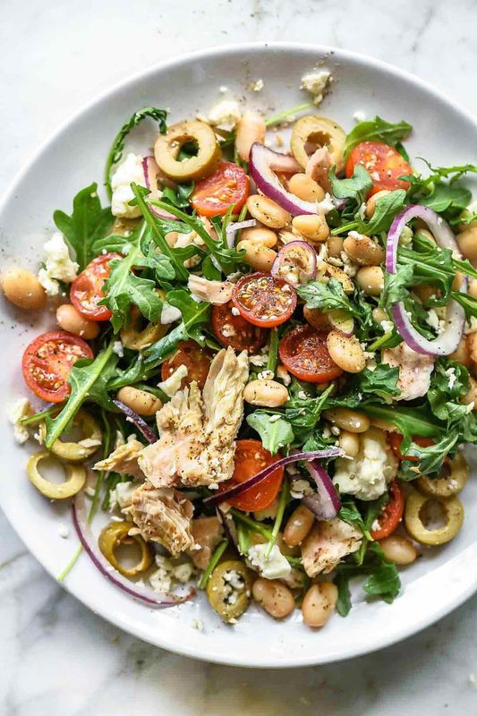 Tuscan Tuna White Bean Salad from Foodie Crush