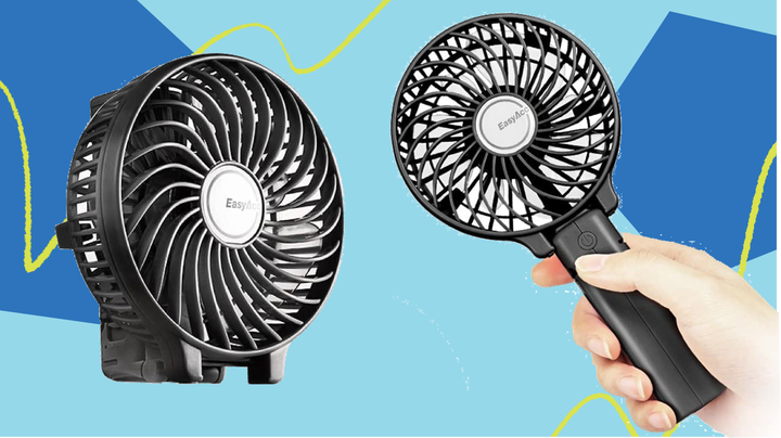 The answer to sweaty summers might be this ridiculous-looking portable fan on Amazon.