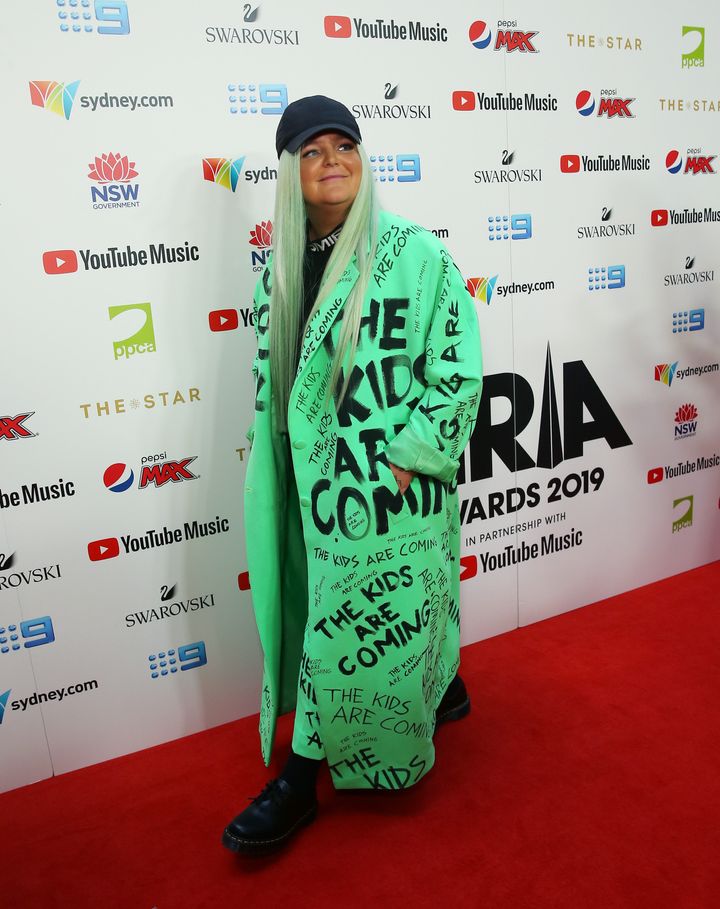 SYDNEY, AUSTRALIA - NOVEMBER 27: Tones and I arrives for the 33rd Annual ARIA Awards 2019 at The Star on November 27, 2019 in Sydney, Australia. (Photo by Don Arnold/WireImage)