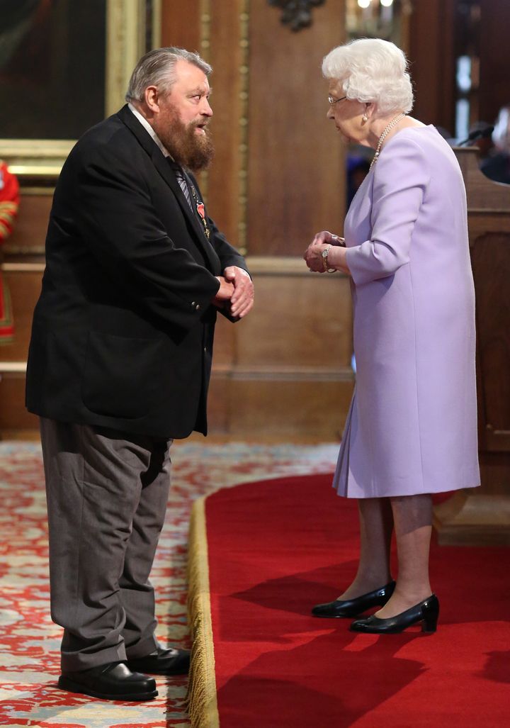 Brian Blessed is made an OBE by Queen Elizabeth II