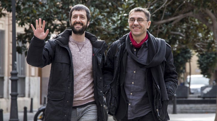 Juan del Olmo y Juan Carlos Monedero, en una imagen de archivo.