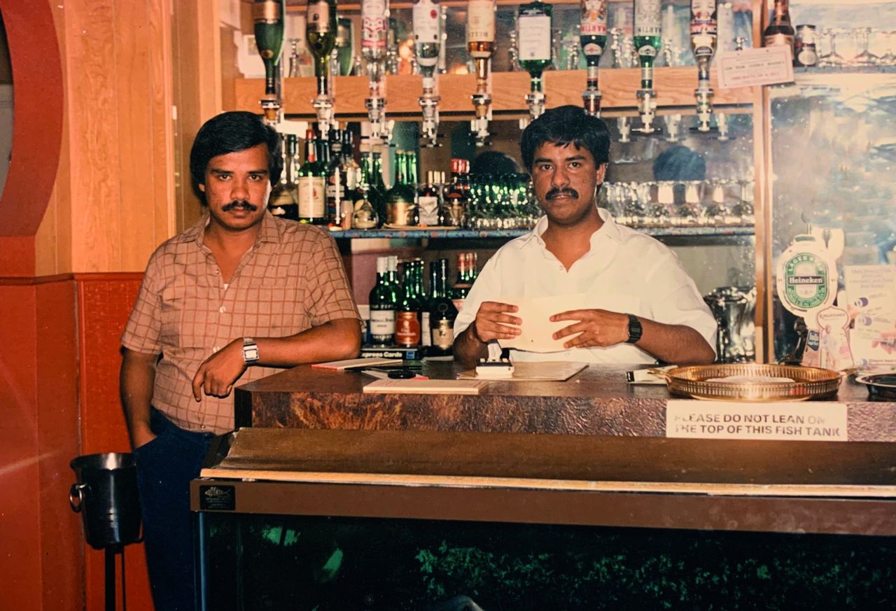 Syed Pasha and his brother Syed Ahmed in their restaurant Memsahib. 