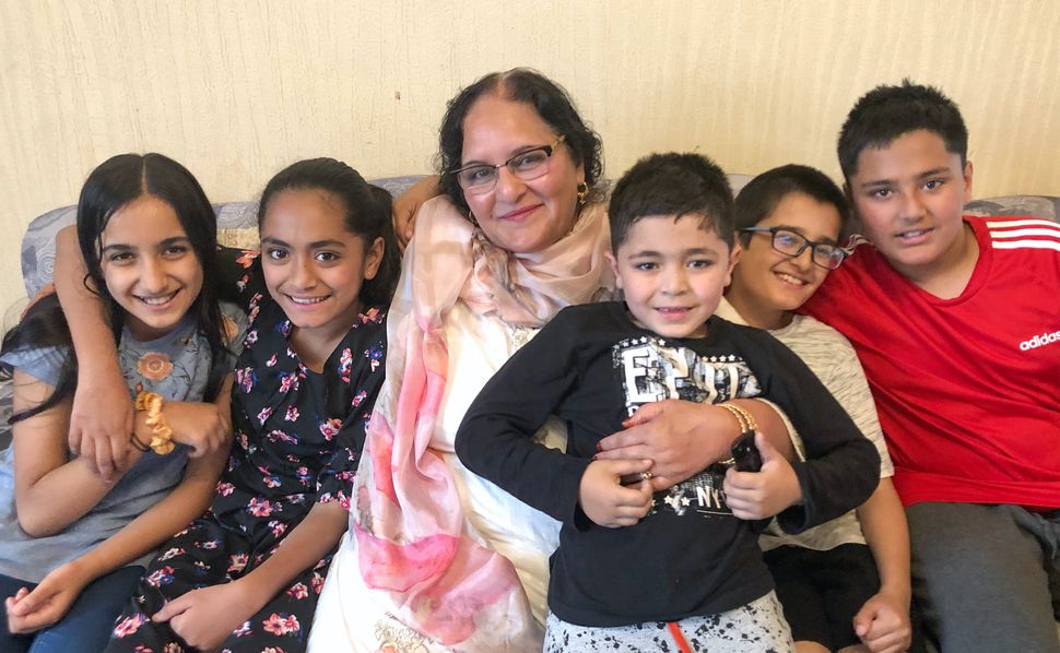 Pervaze Bashir with some of her 21 grandchildren