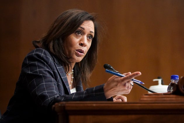 La sénatrice Kamala Harris, ici lors d'une audition au Sénat en juin 2020, pourrait devenir...