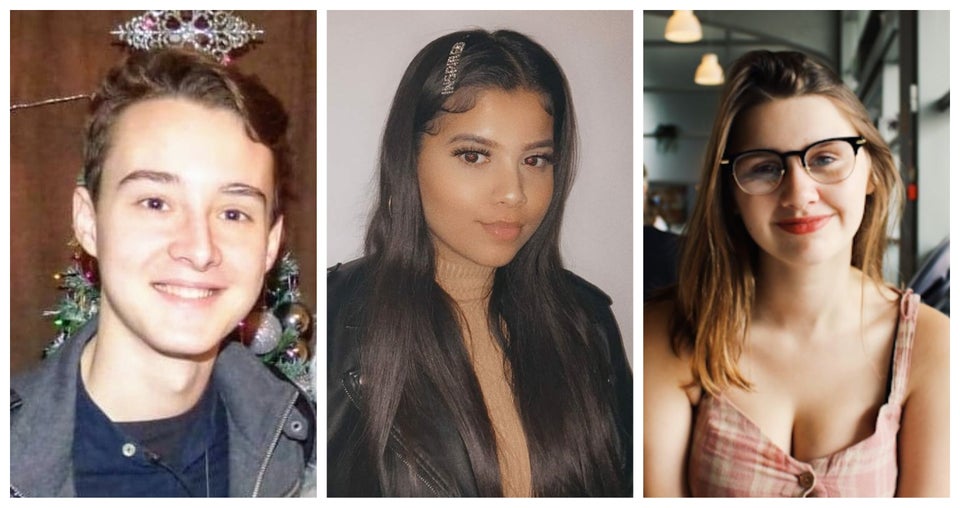 Pupils Catalin, Afrina and Rhianna are awaiting their A-level results on Thursday.