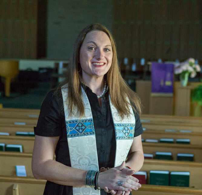 The writer at Lorne Park Baptist Church in Mississauga, where she worked for six years as lead pastor before being fired, in June.