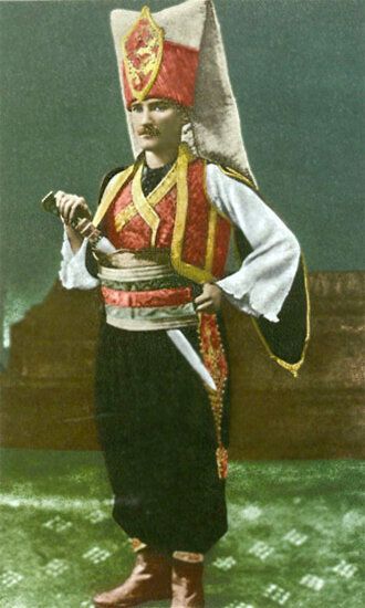 1914 Ο Μουσταφά Κεμάλ ντυμένος γενίτσαρος