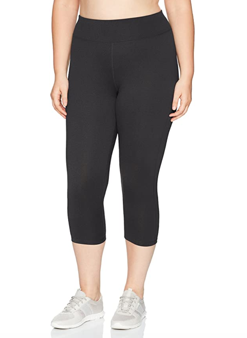 JUST MY SIZE Women's Plus Size Active Pieced Stretch Capri  Plus size  women, Womens active pants, Functional clothing