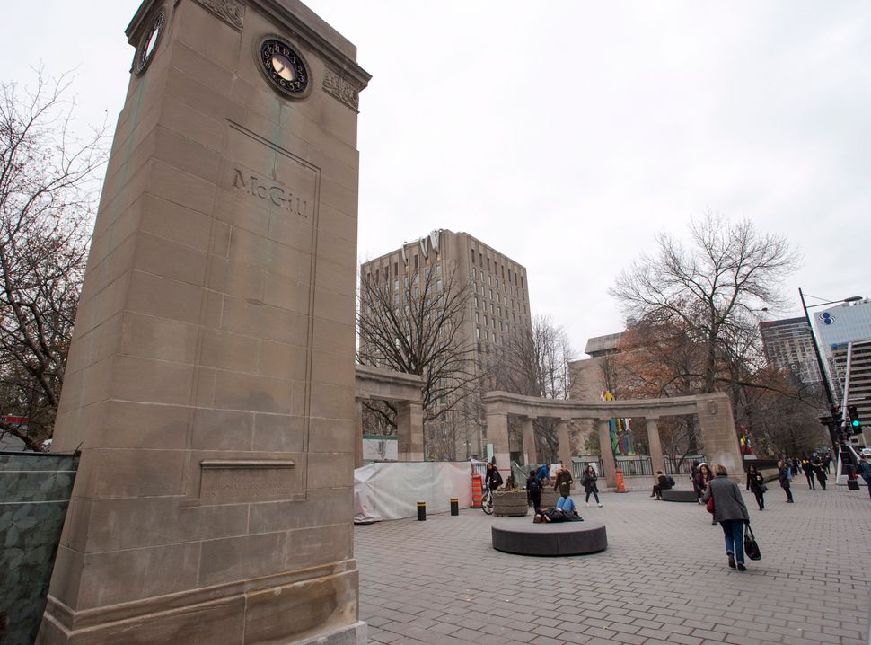 McGill University campus in 2017 in Montreal, Que. One student who hoped to attend this year said she has deferred because of the challenges online learning posed to her as an international student.