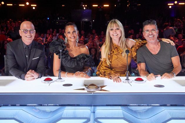 The cast of America's Got Talent: The Champions, including Heidi Klum and Alesha Dixon