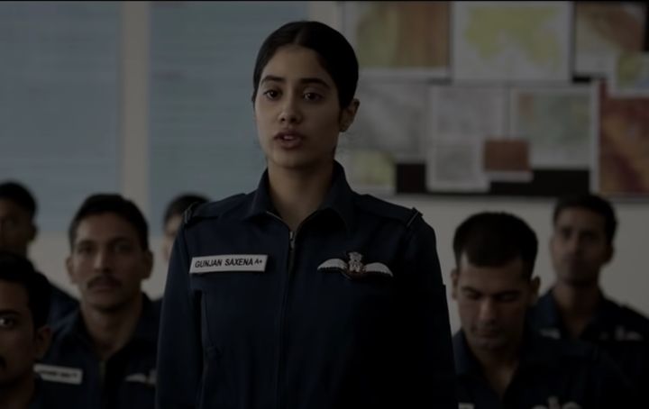 Screenshot from the trailer of 'Gunjan Saxena: The Kargil Girl'