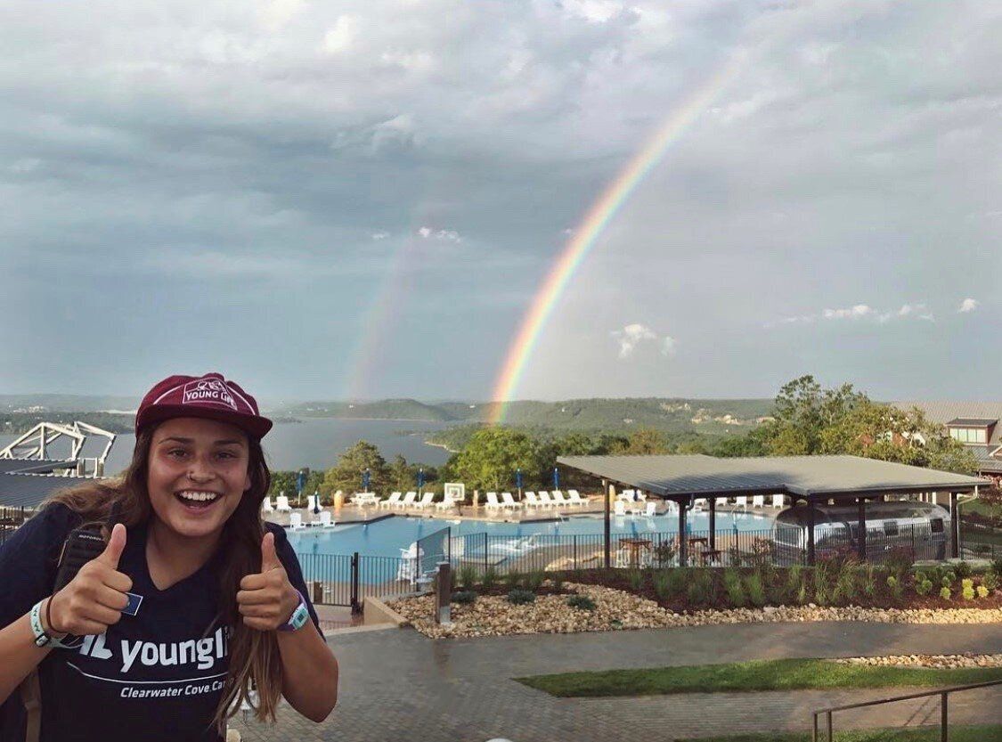 Alyssa Silva is pictured here in 2017 working as a summer intern at Clearwater Cove, a Young Life camp in Missouri.