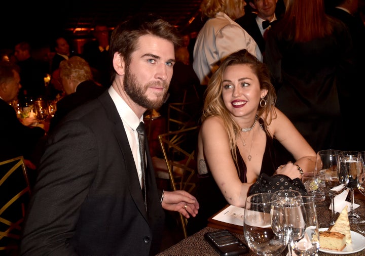 Hemsworth and Cyrus attend the 16th annual G'Day USA Los Angeles Gala on Jan. 26, 2019, in Culver City.