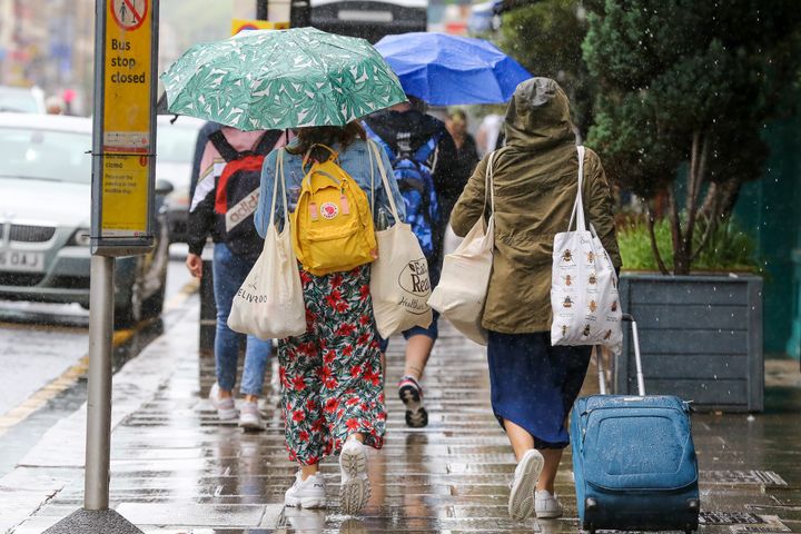 After a widespread heatwave, heavy rain and thunderstorms are forecast across the weekend. 