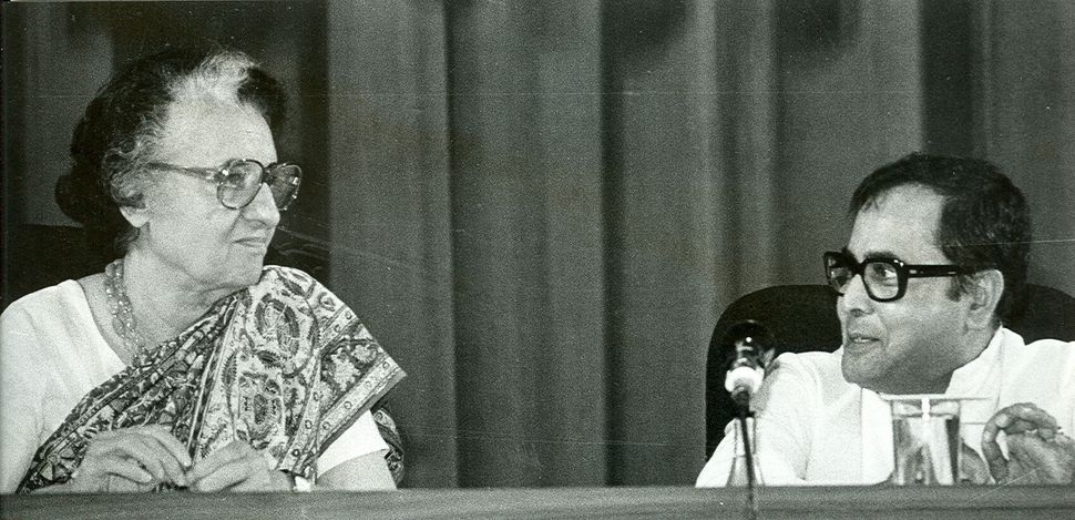 A 1982 photo of Former Prime Minister Indira Gandhi with then Finance Minister Pranab Mukherjee. Mukherjee served as Finance Minister from 1982-84 in Indira Gandhi’s Cabinet. 